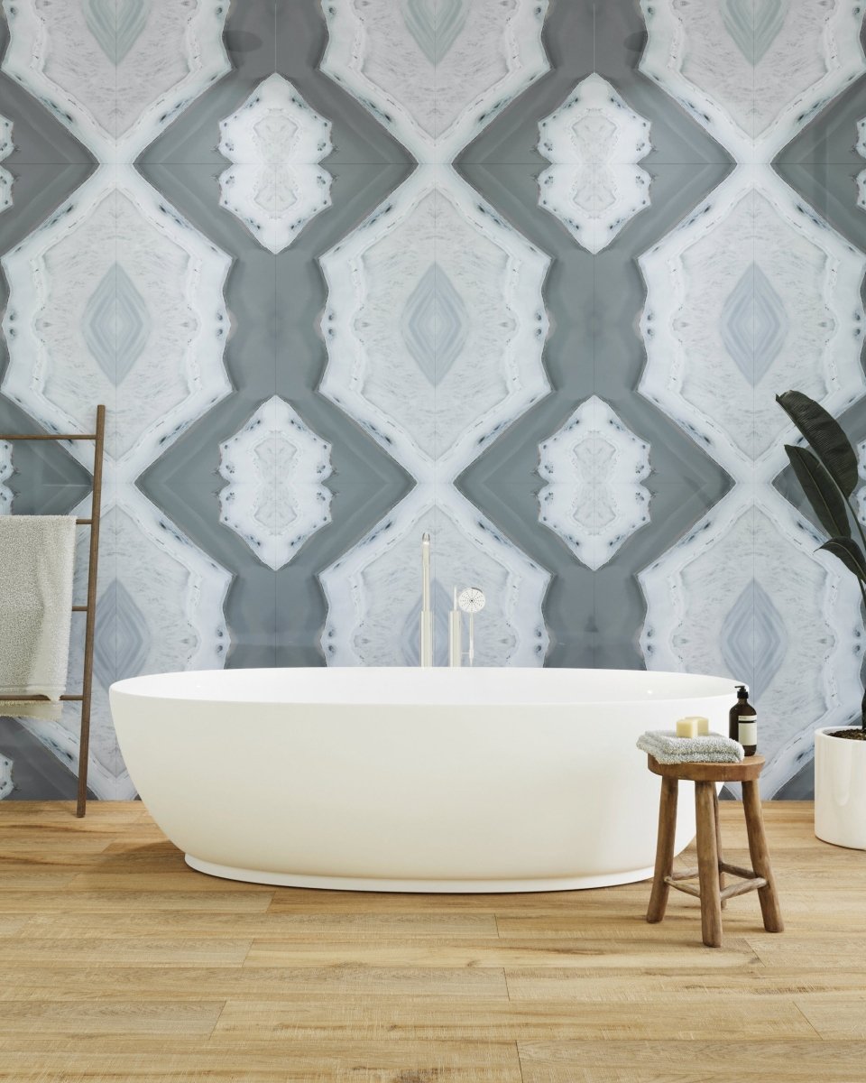 Decovita 24" x 48" Cloud Eyes Bookmatch Polished 7/16 Inch Thick (15.49 sq. ft./CTN) - BUILDMYPLACE