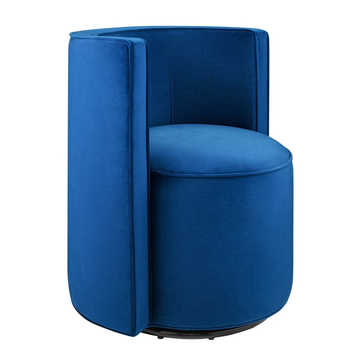 Della Performance Velvet Fabric Swivel Chair - BUILDMYPLACE