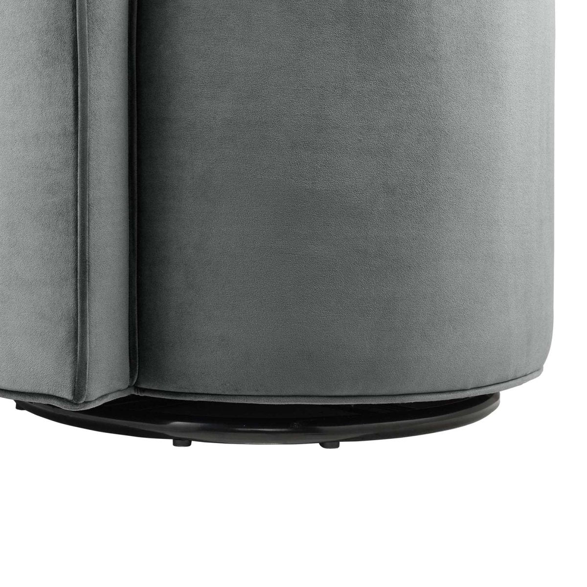 Della Performance Velvet Fabric Swivel Chair - BUILDMYPLACE