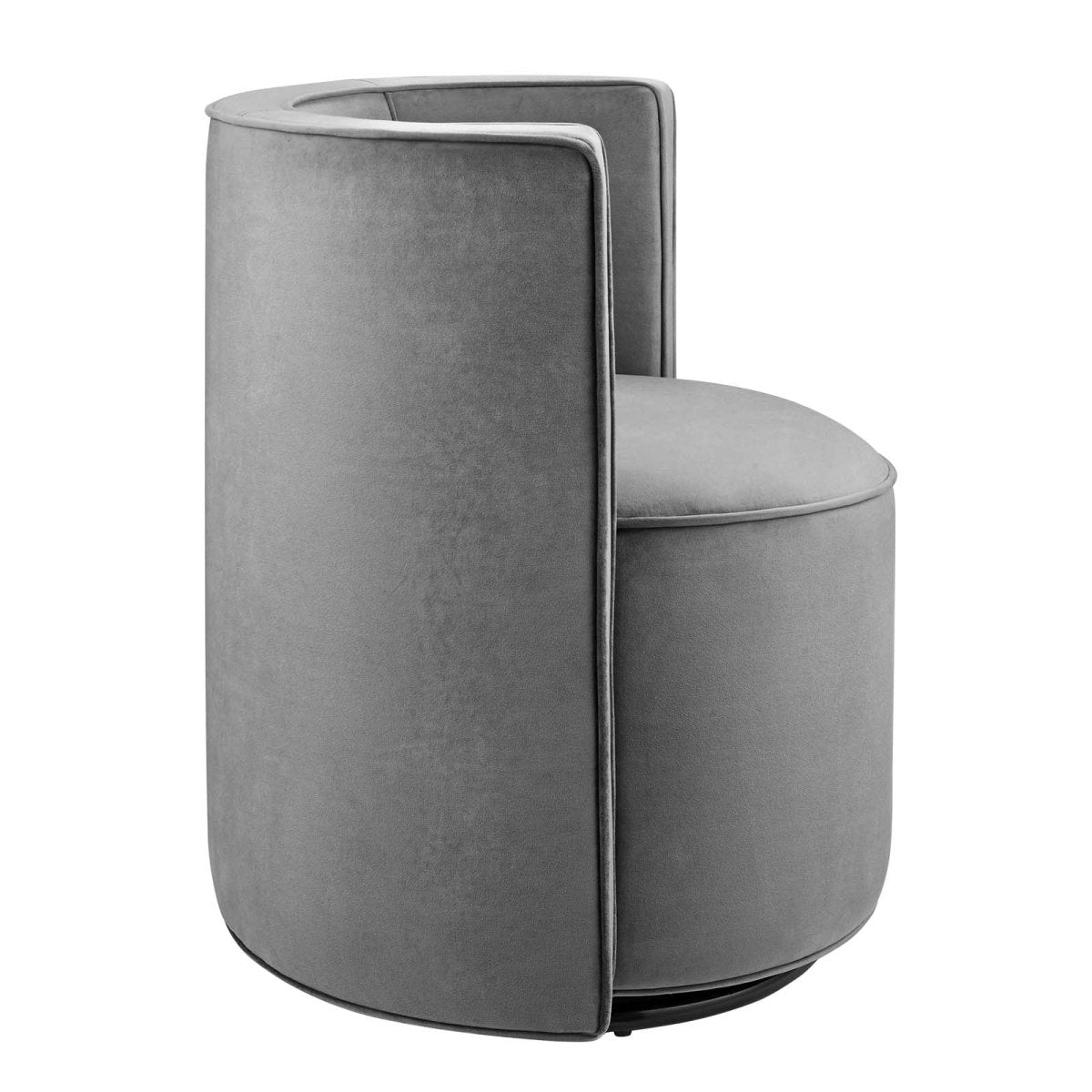Della Performance Velvet Fabric Swivel Chair - BUILDMYPLACE