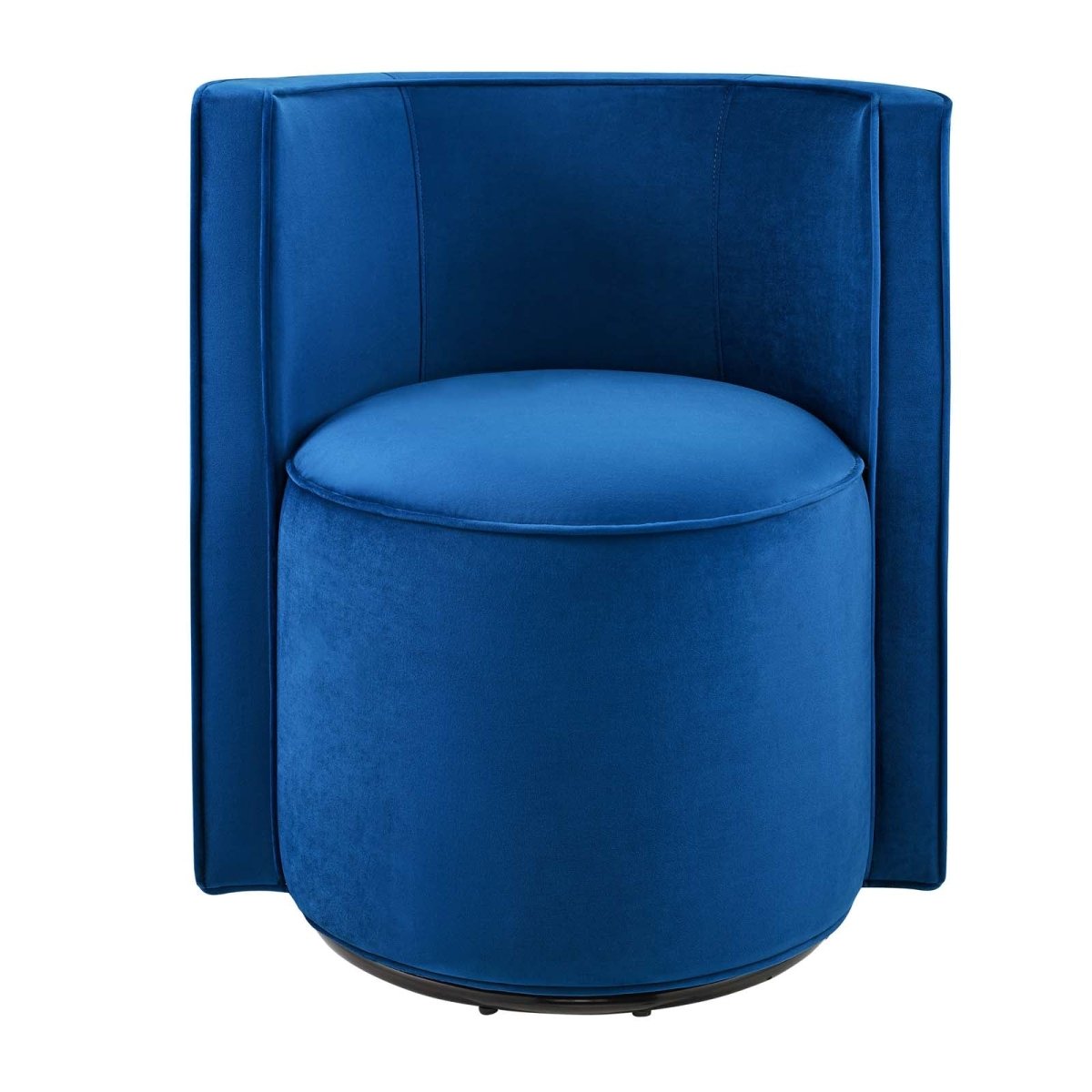 Della Performance Velvet Fabric Swivel Chair - BUILDMYPLACE