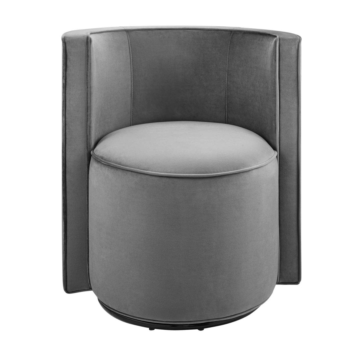 Della Performance Velvet Fabric Swivel Chair - BUILDMYPLACE