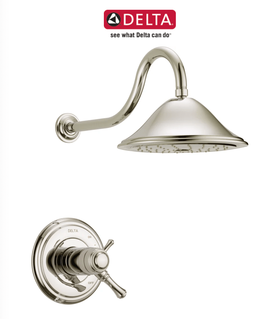 Delta Cassidy Tempassure 17T Series Dual Function Thermostatic Shower Only with Integrated Volume Control - Less Rough - In Valve - BUILDMYPLACE