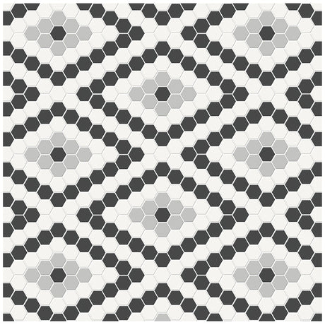 Diamond Soho Midnight Blend Matte Glazed Porcelain Mosaic - BUILDMYPLACE