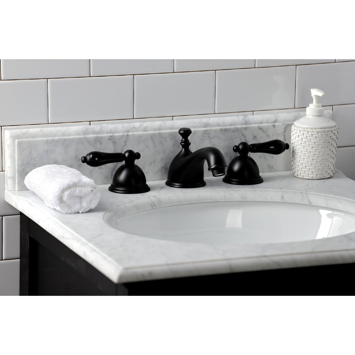 Duchess 8" To 16" Widespread Bathroom Faucet With Brass Pop Up - BUILDMYPLACE