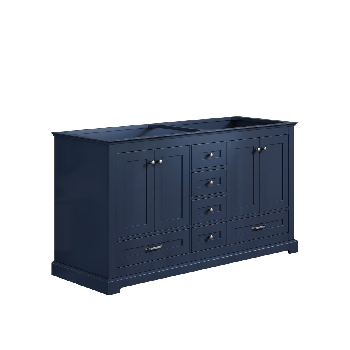 Dukes 60" Navy Blue Vanity Cabinet Only - BUILDMYPLACE