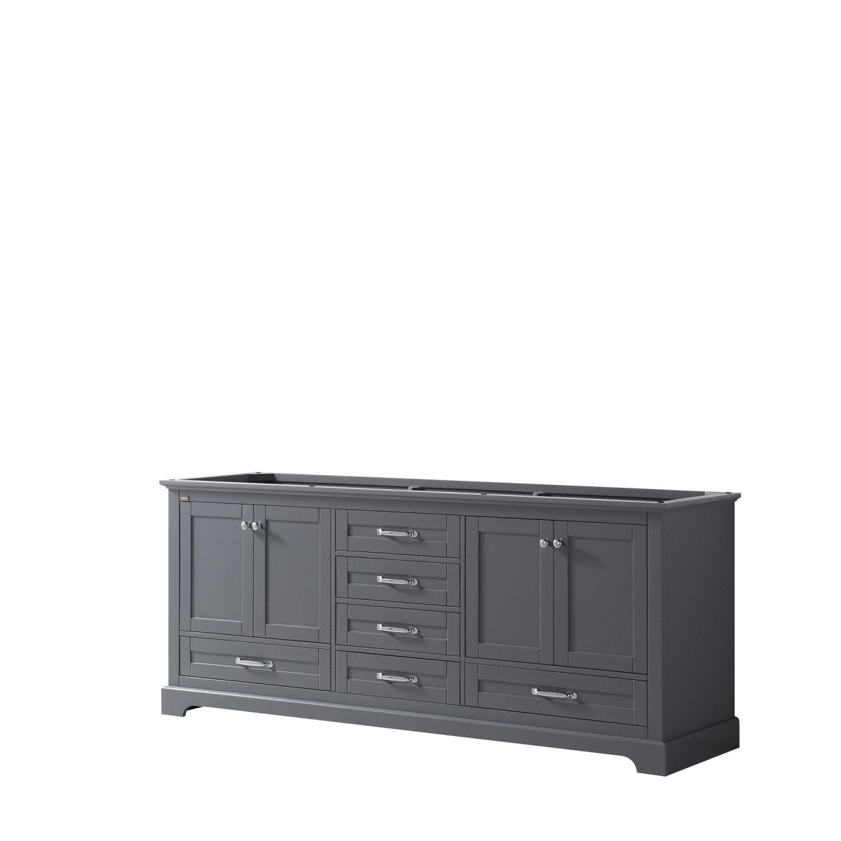 Dukes 80" Dark Grey Vanity Cabinet Only - BUILDMYPLACE