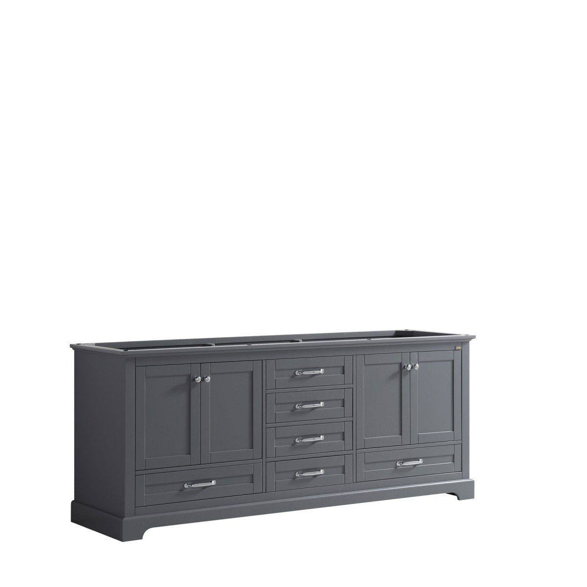 Dukes 80" Dark Grey Vanity Cabinet Only - BUILDMYPLACE