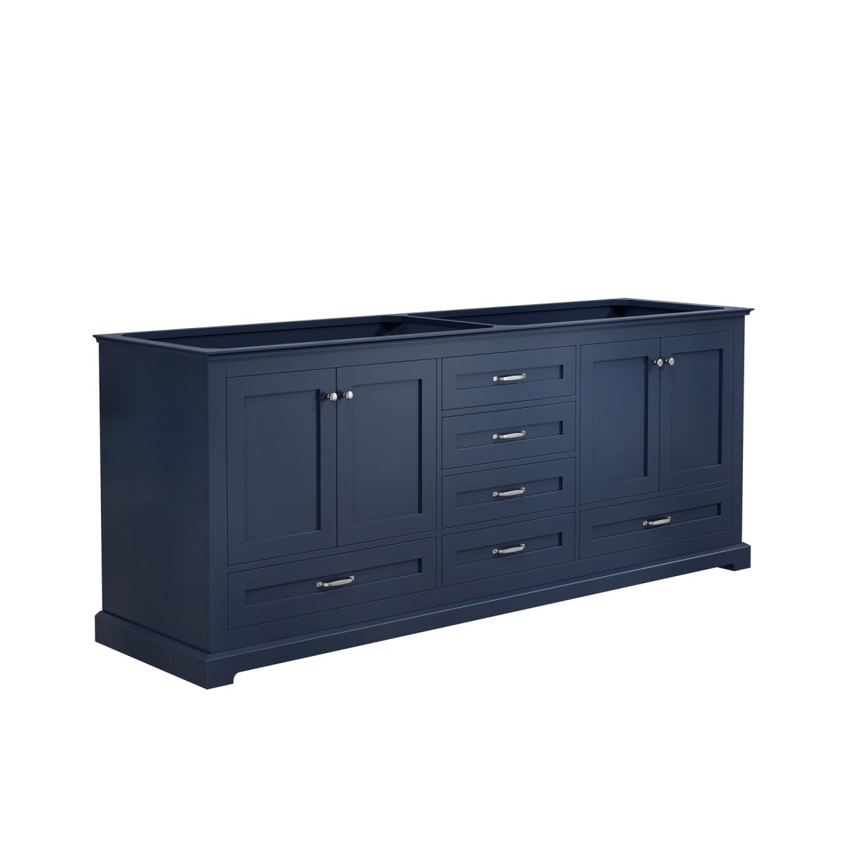 Dukes 80" Navy Blue Vanity Cabinet Only - BUILDMYPLACE