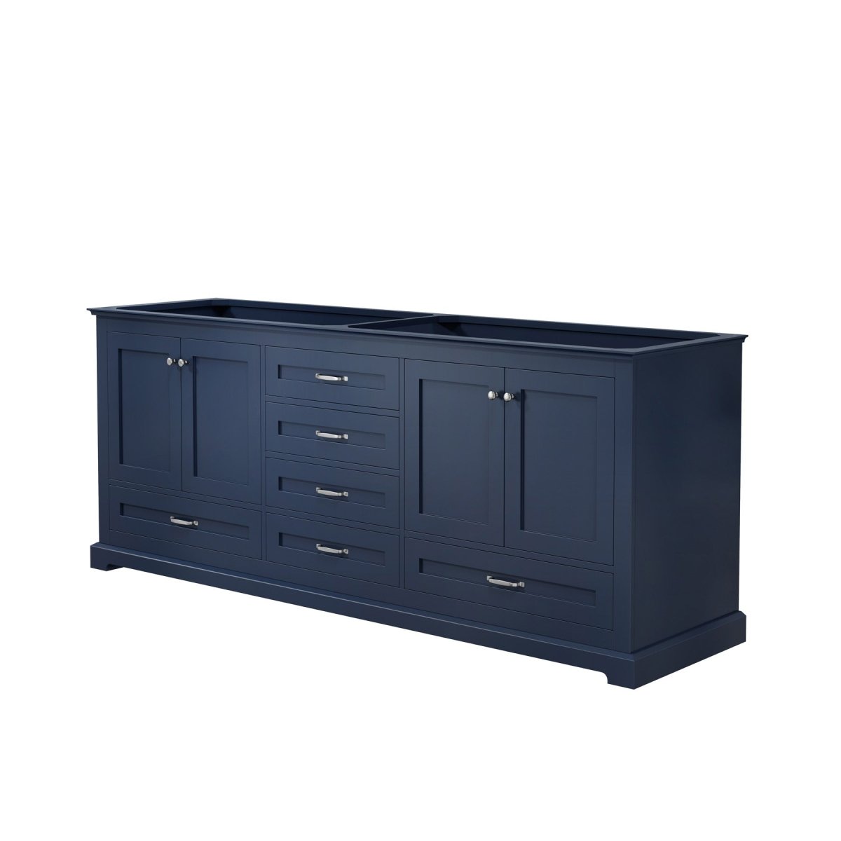 Dukes 80" Navy Blue Vanity Cabinet Only - BUILDMYPLACE