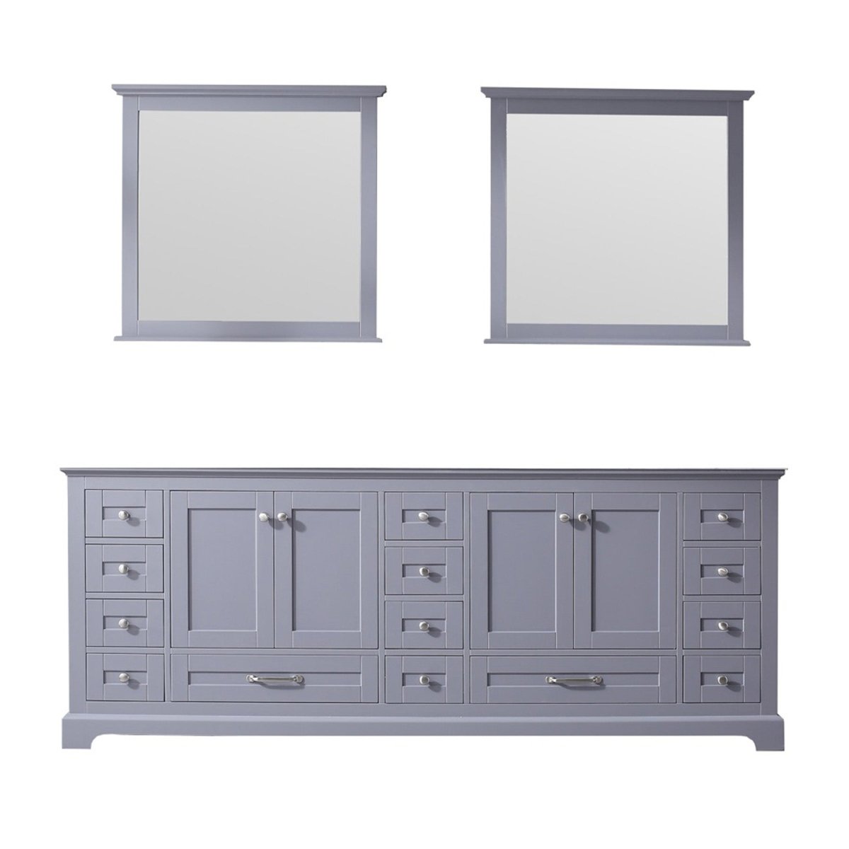 Dukes 84" Dark Grey Freestanding Bathroom Vanity Cabinet Without Top ...