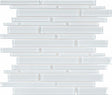 Element Ice Random Strip Glossy Glass Mosaic - BUILDMYPLACE
