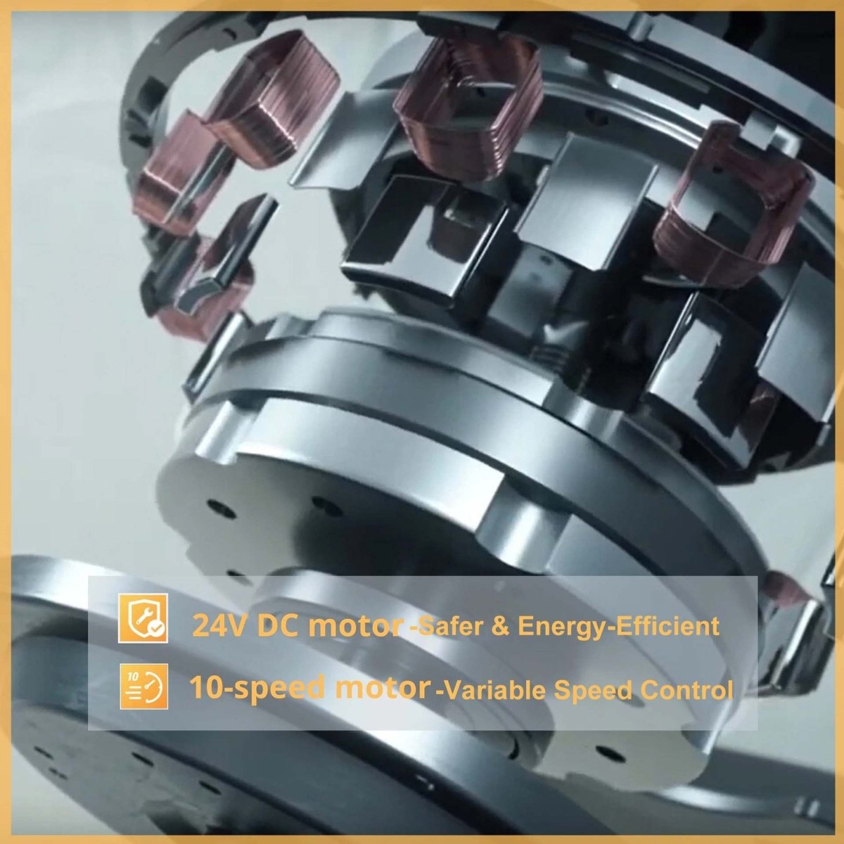 ELIRA 52 inch 5 - Blade Smart Ceiling Fan with LED Light & Remote - LEDMyPlace