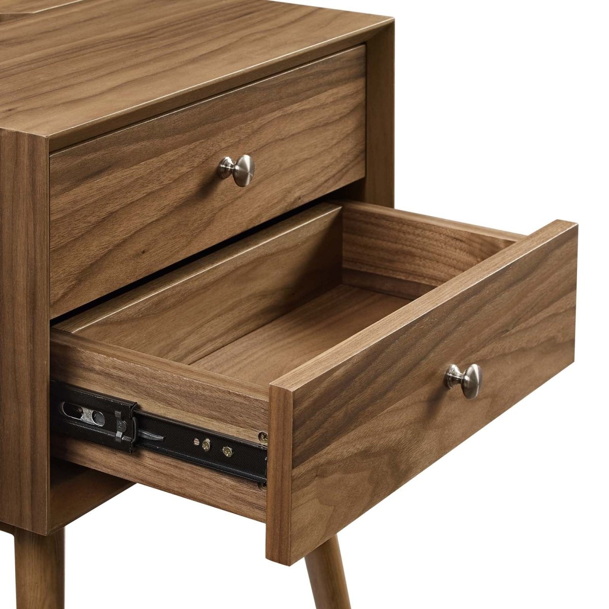 Ember Wood Nightstand With USB Ports - BUILDMYPLACE