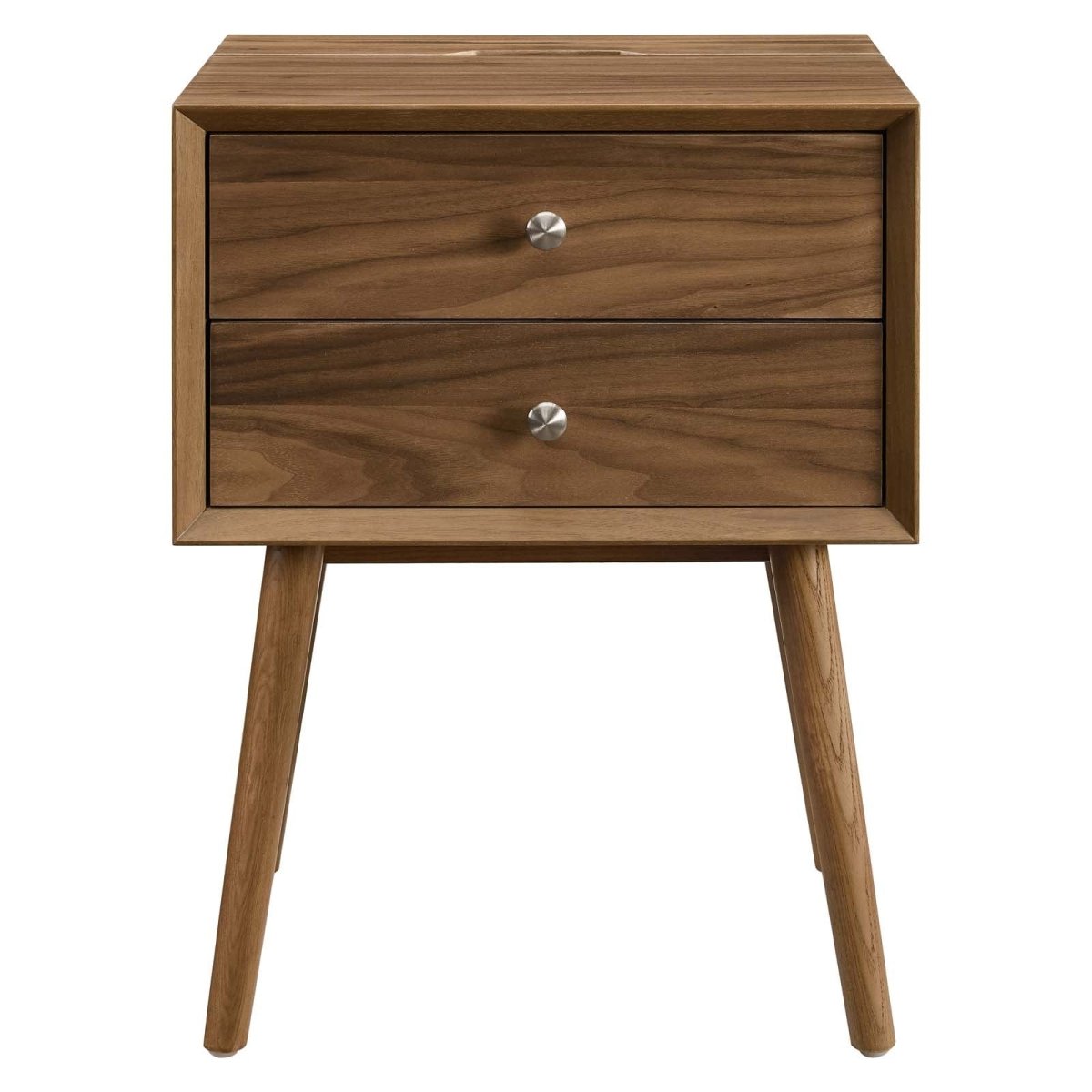 Ember Wood Nightstand With USB Ports - BUILDMYPLACE