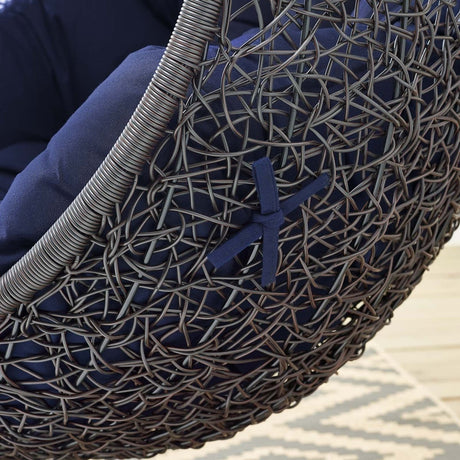 Encase Sunbrella Fabric Swing Outdoor Patio Lounge Chair Without Stand - BUILDMYPLACE