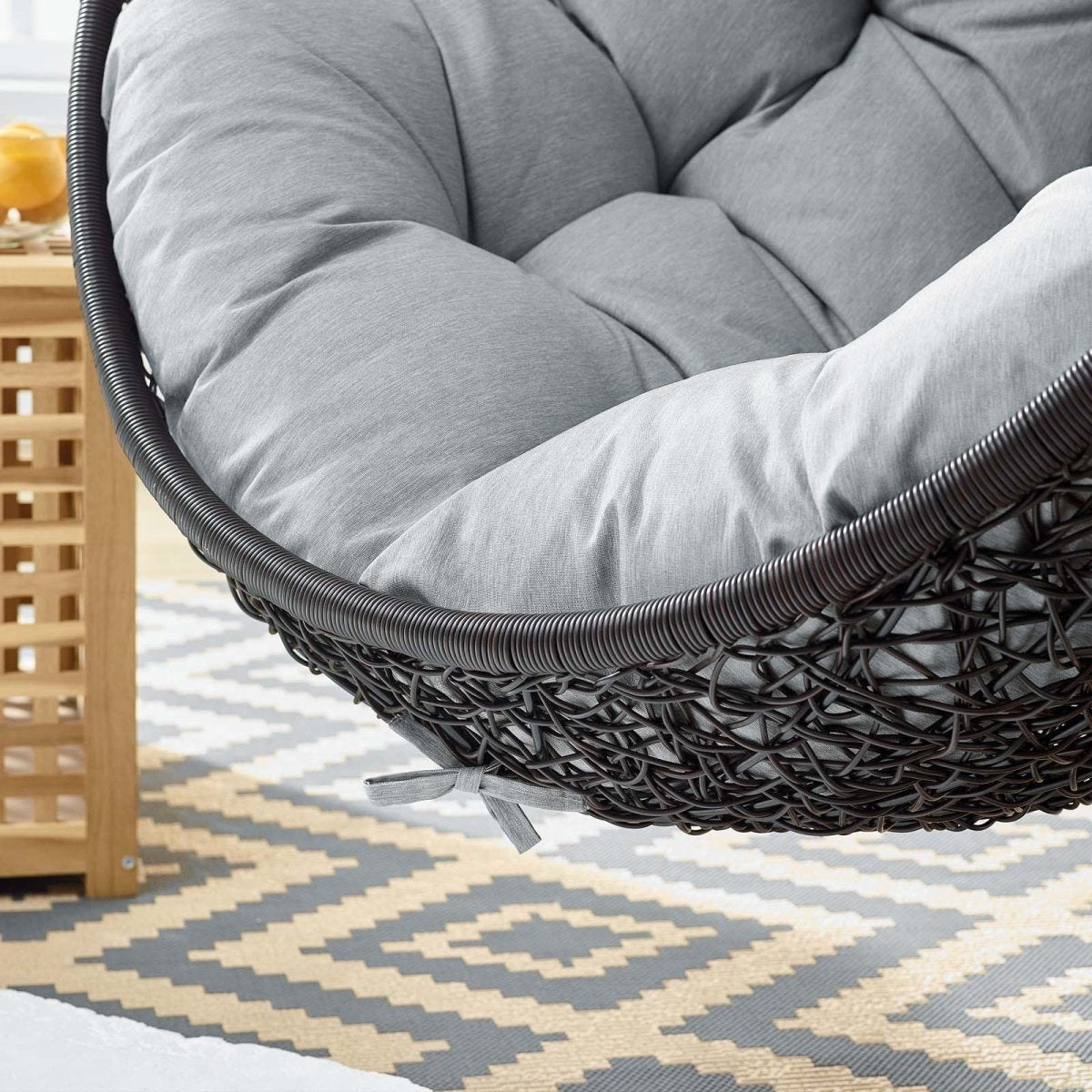 Encase Swing Outdoor Patio Lounge Chair Without Stand - BUILDMYPLACE