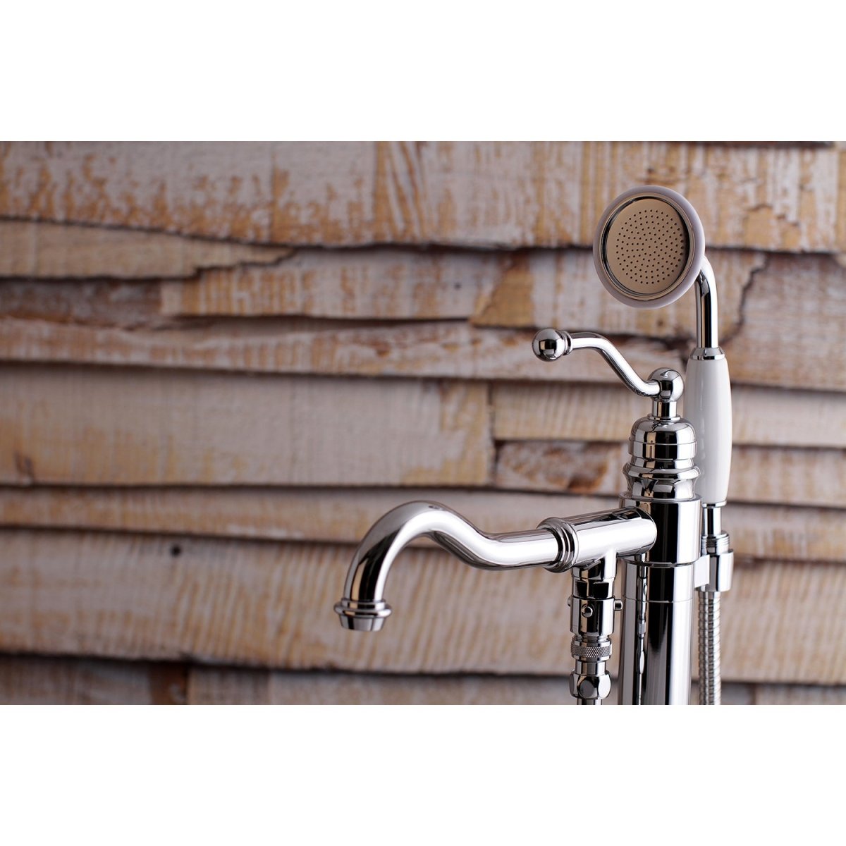 English Country Freestanding Tub Faucet With Hand Shower - BUILDMYPLACE