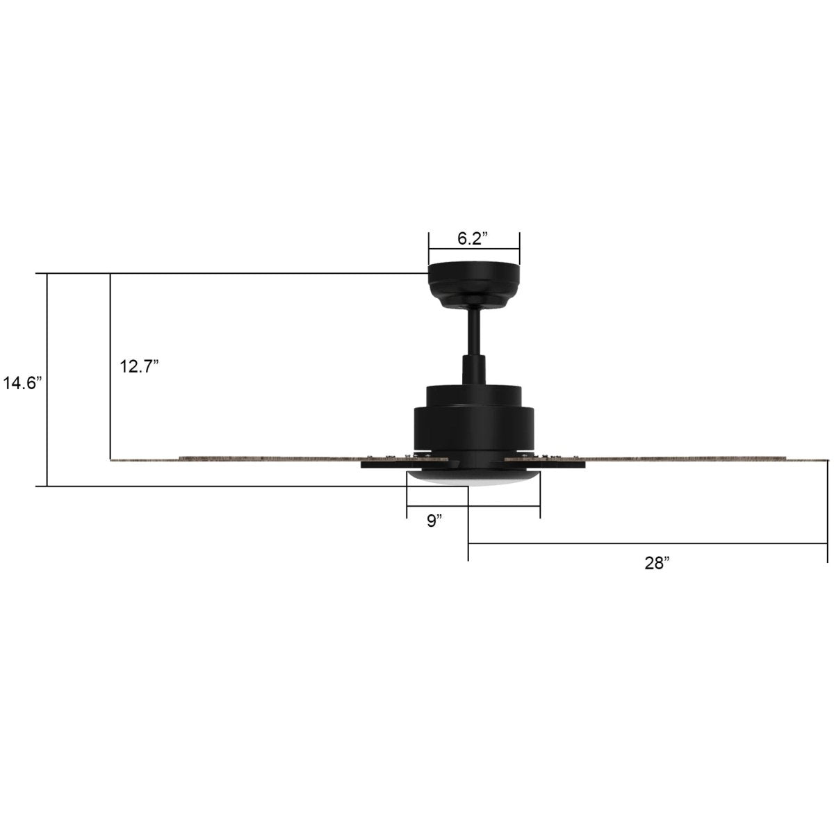 Essex 52'' Best Smart Ceiling Fan with Remote, Light Kit Included, Works with Google Assistant and Amazon Alexa,Siri Shortcut - LEDMyPlace