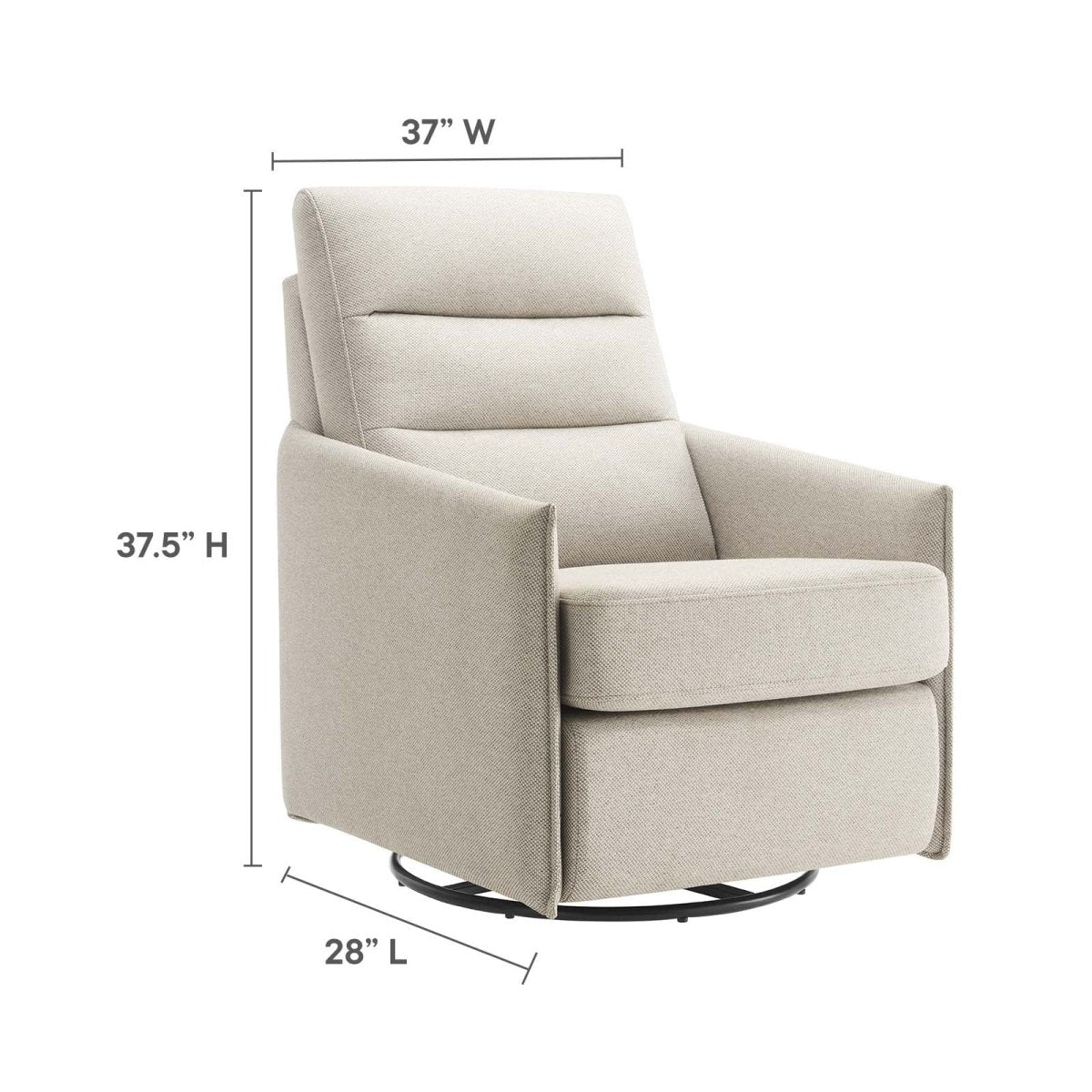 Etta Upholstered Fabric Lounge Chair - BUILDMYPLACE