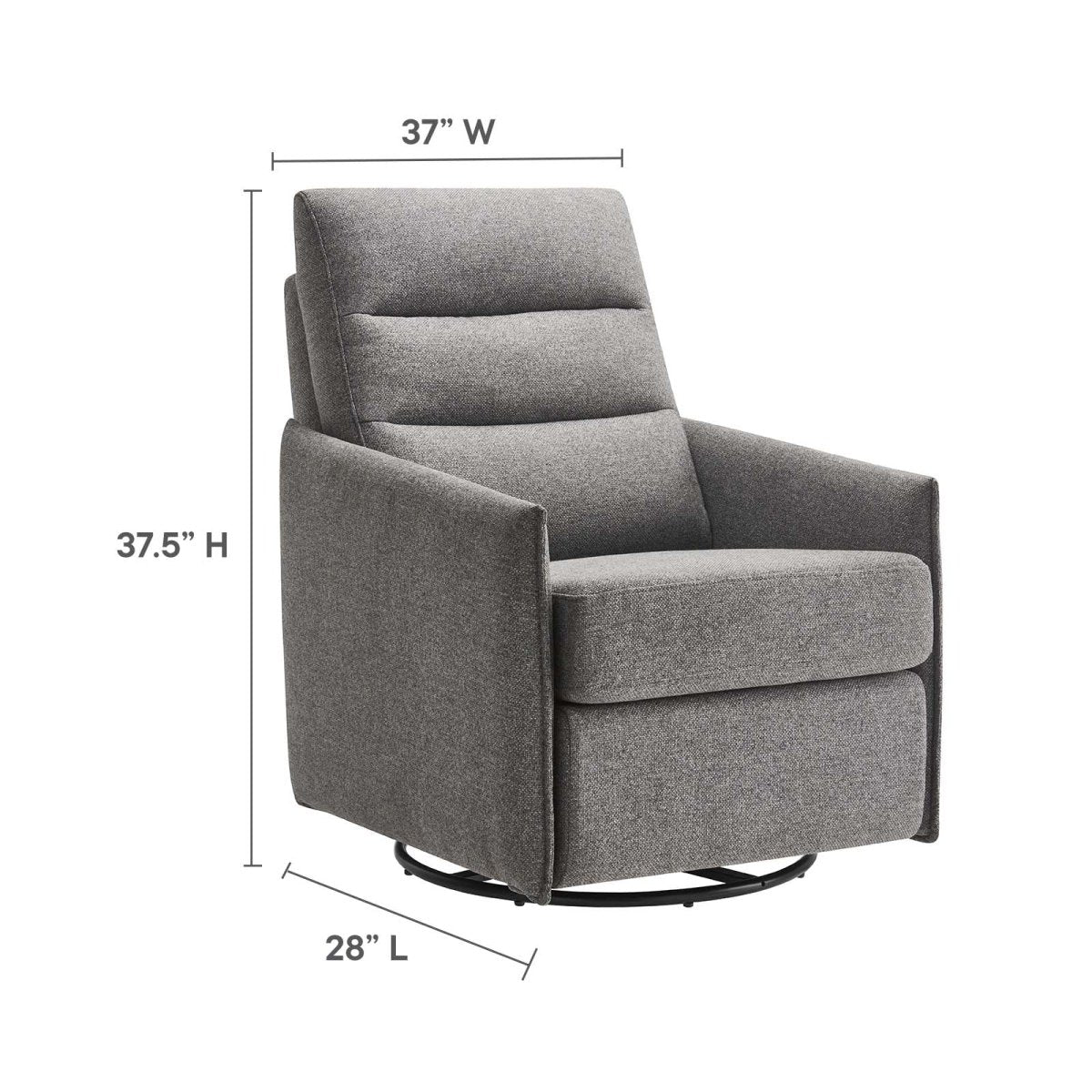 Etta Upholstered Fabric Lounge Chair - BUILDMYPLACE