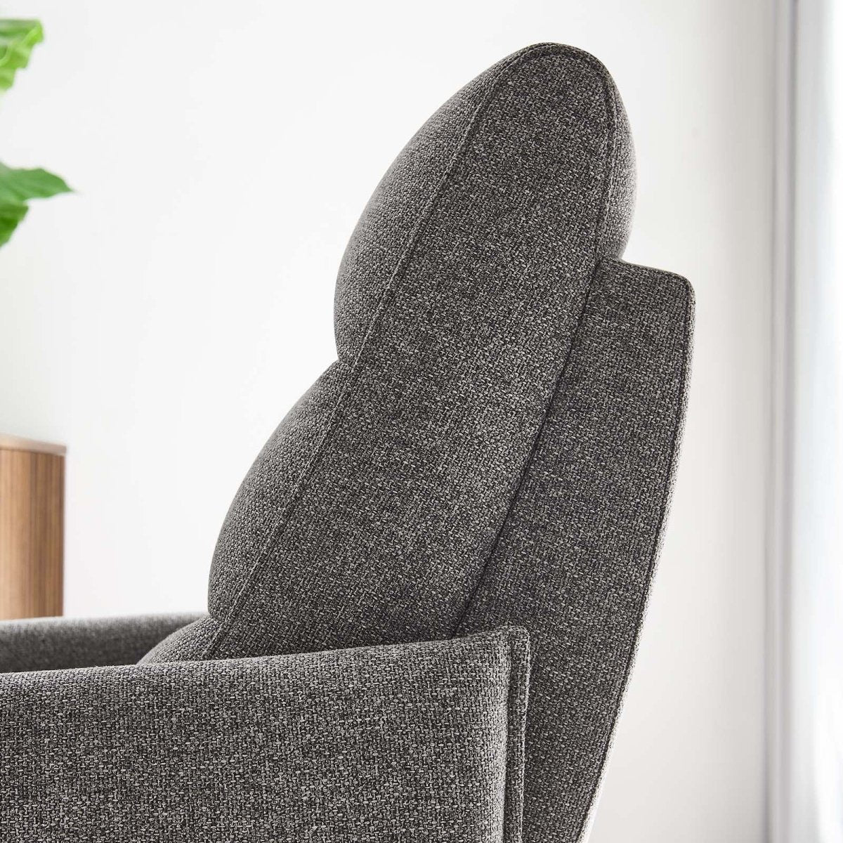 Etta Upholstered Fabric Lounge Chair - BUILDMYPLACE