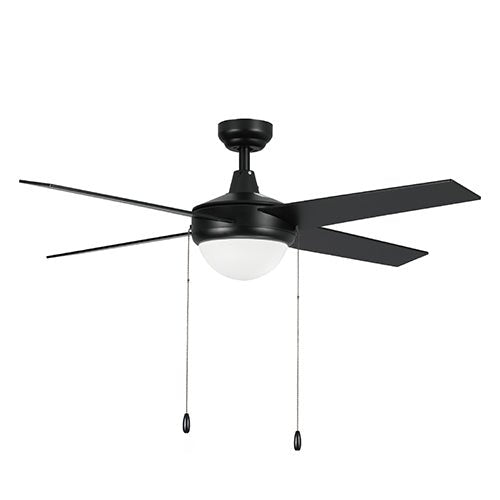 EVERETT 48 inch 4 - Blade Ceiling Fan with LED light & Pull Chain - LEDMyPlace