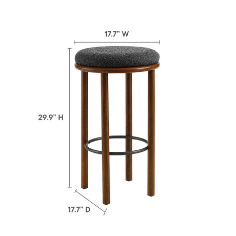 Fable Boucle Fabric Bar Stools - Set of 2 - BUILDMYPLACE