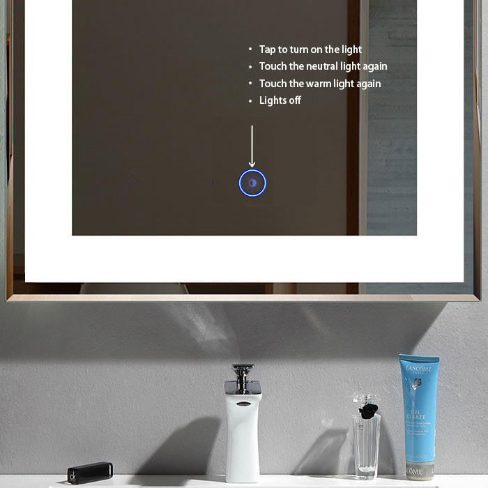 Francisco 32" LED Lit Mirror for Vanity with Variant Lighting Options