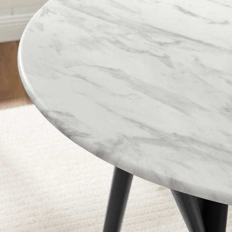 Gallant Round Performance Artificial Marble Dining Table - BUILDMYPLACE