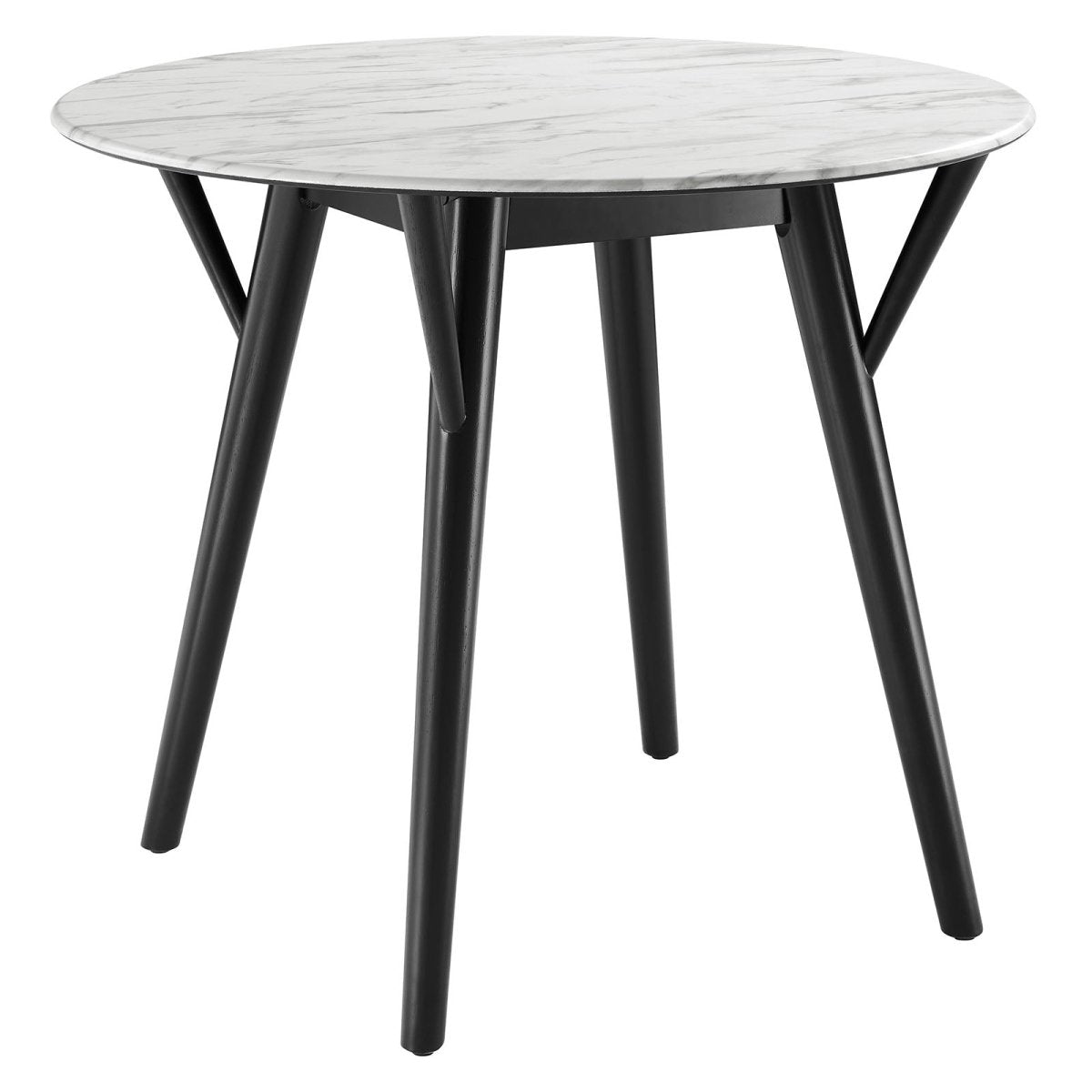 Gallant Round Performance Artificial Marble Dining Table - BUILDMYPLACE