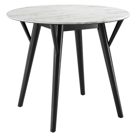 Gallant Round Performance Artificial Marble Dining Table - BUILDMYPLACE