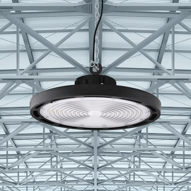 Gen13 150W UFO LED High Bay Light: 5700K, 22500LM, Dimmable, UL DLC Listed - Ideal for Warehouse, Commercial Shop, Workshop, Garage, Factory Lighting Fixture - BUILDMYPLACE