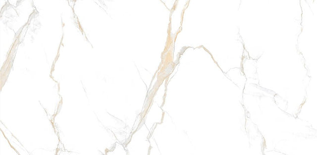Gold Calacatta Polished Porcelain Wall & Floor Tile - BUILDMYPLACE