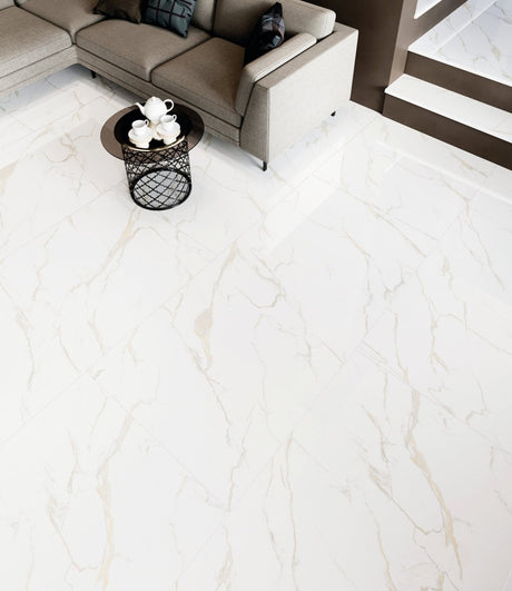 Gold Calacatta Polished Porcelain Wall & Floor Tile - BUILDMYPLACE