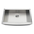 Gourmetier Drop - In 33" x 20" Stainless Steel Single Bowl Farmhouse Kitchen Sink, Brushed - BUILDMYPLACE