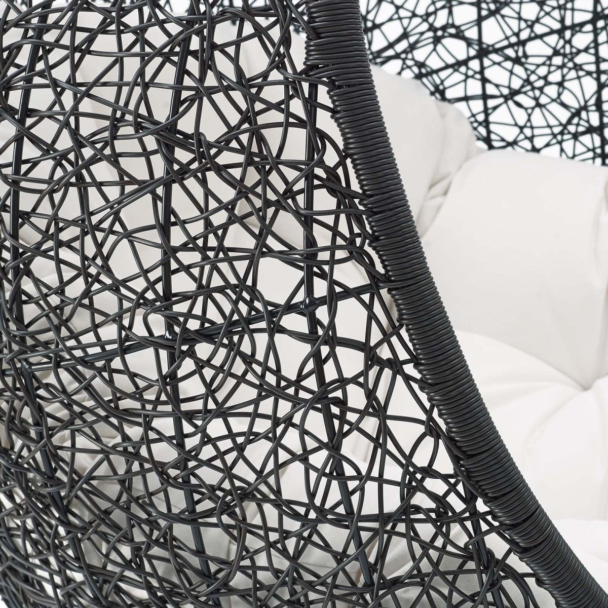 Hanging Basket Swing Chair For Indoor and Outdoor Decor - Encase Swing Outdoor Patio Lounge Chair - BUILDMYPLACE