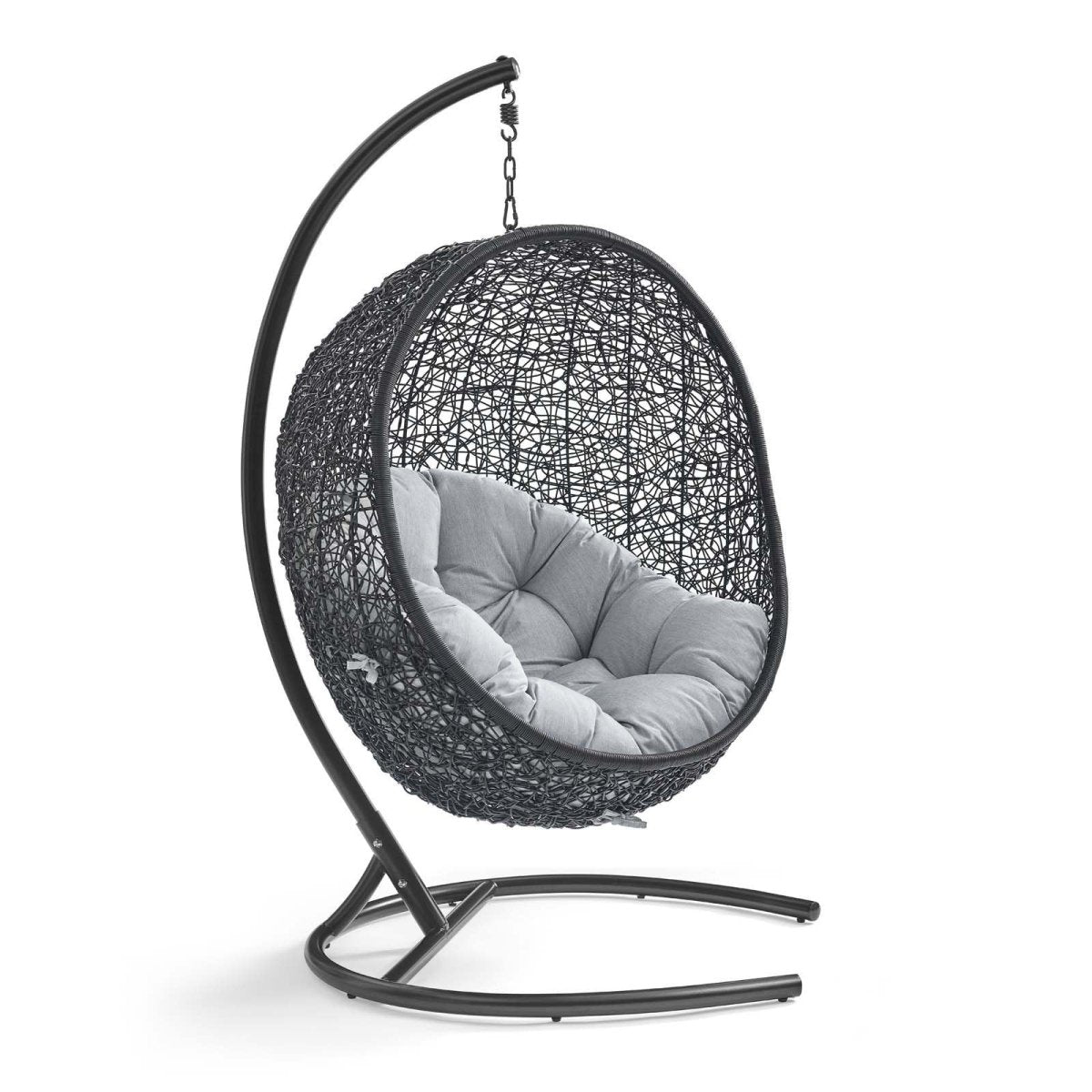 Hanging Basket Swing Chair For Indoor and Outdoor Decor - Encase Swing Outdoor Patio Lounge Chair - BUILDMYPLACE