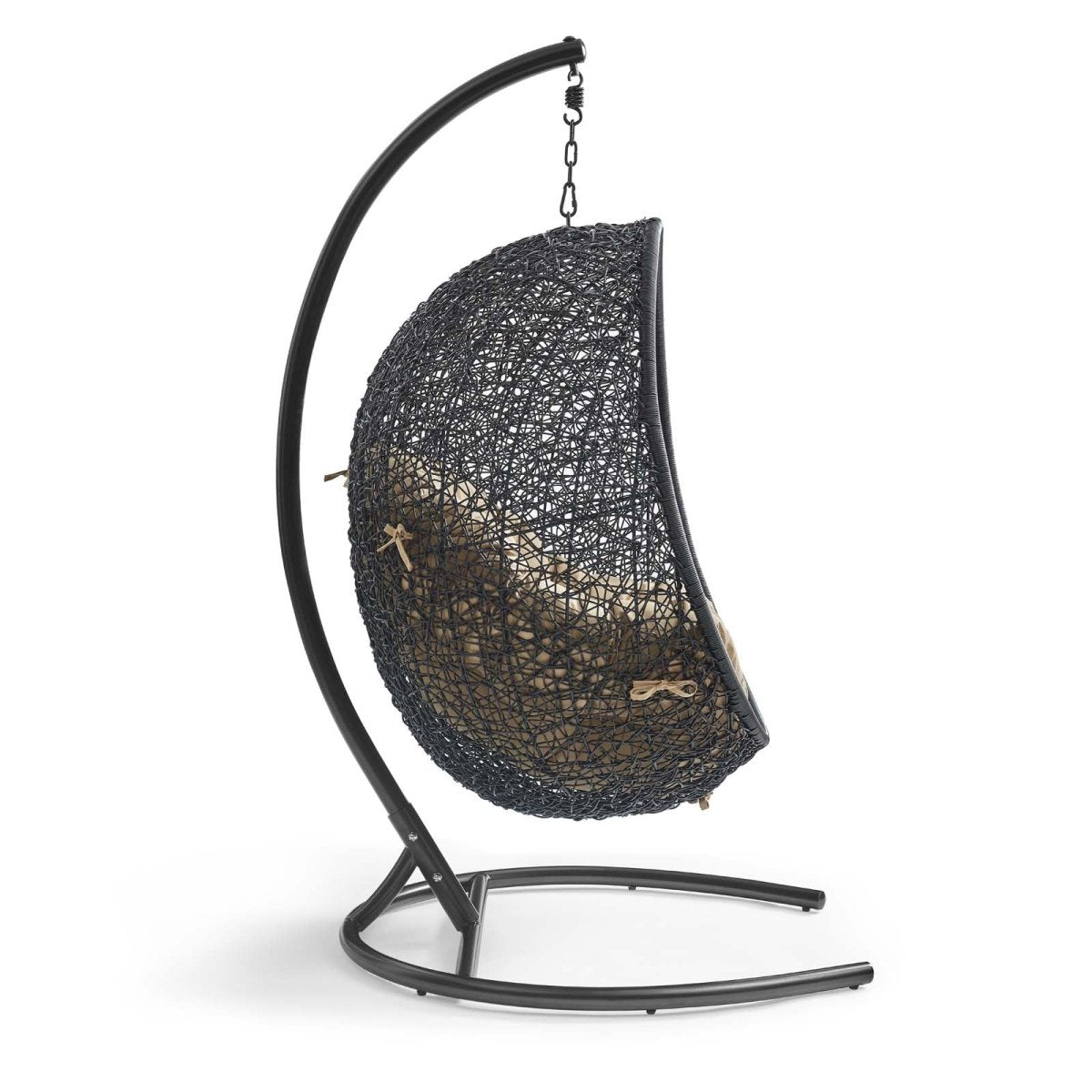 Hanging Basket Swing Chair For Indoor/Outdoor Decor - Encase Swing Outdoor Patio Lounge Chair - BUILDMYPLACE