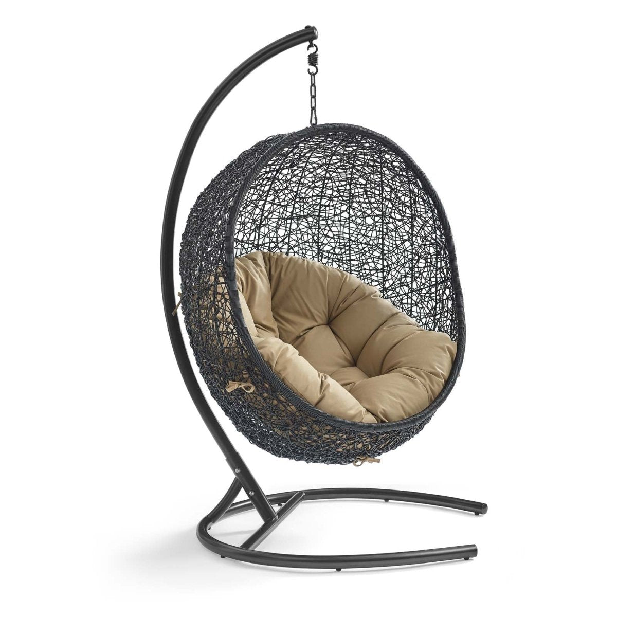 Hanging Basket Swing Chair For Indoor/Outdoor Decor - Encase Swing Outdoor Patio Lounge Chair - BUILDMYPLACE