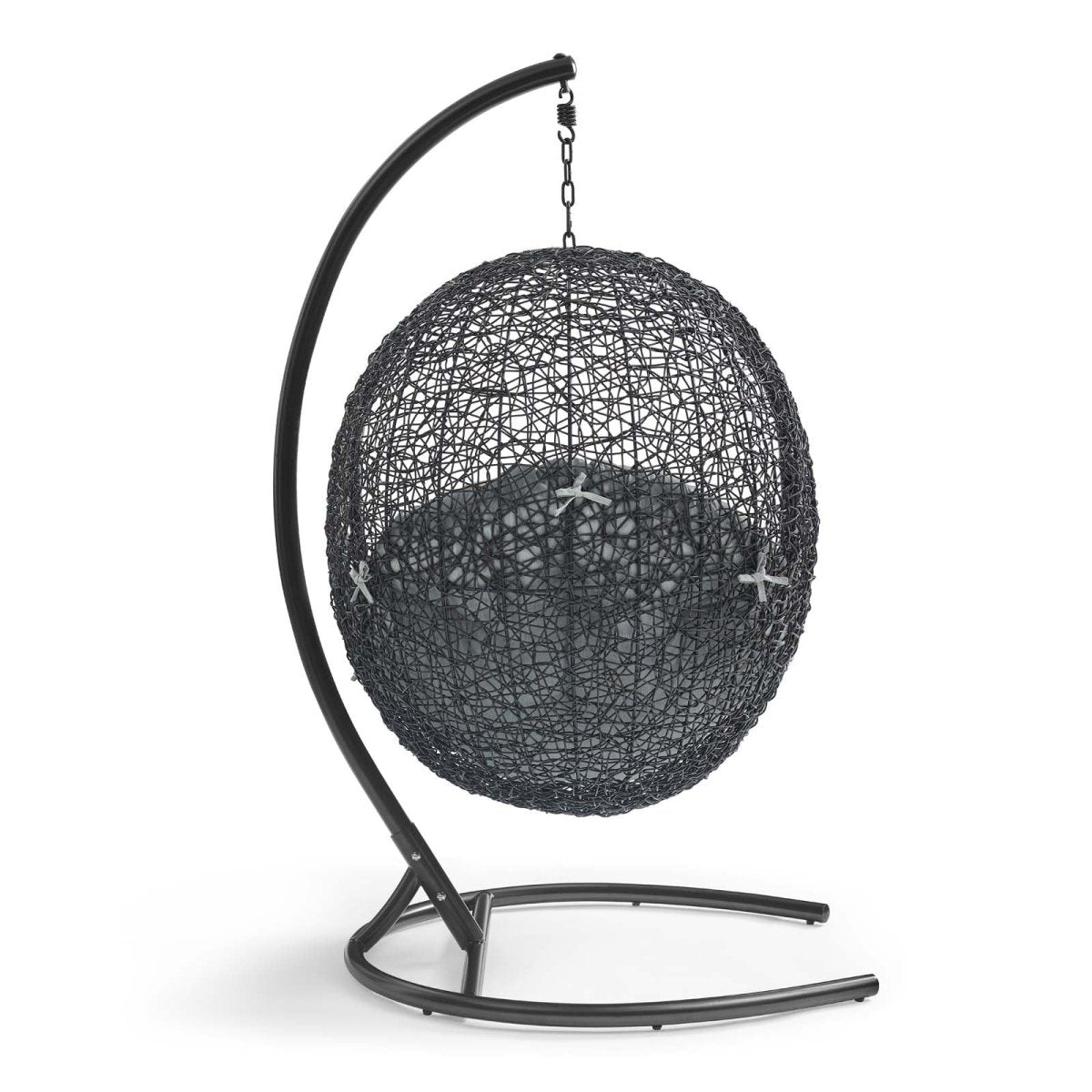 Hanging Basket Swing Chair For Indoor/Outdoor Decor - Encase Swing Outdoor Patio Lounge Chair - BUILDMYPLACE