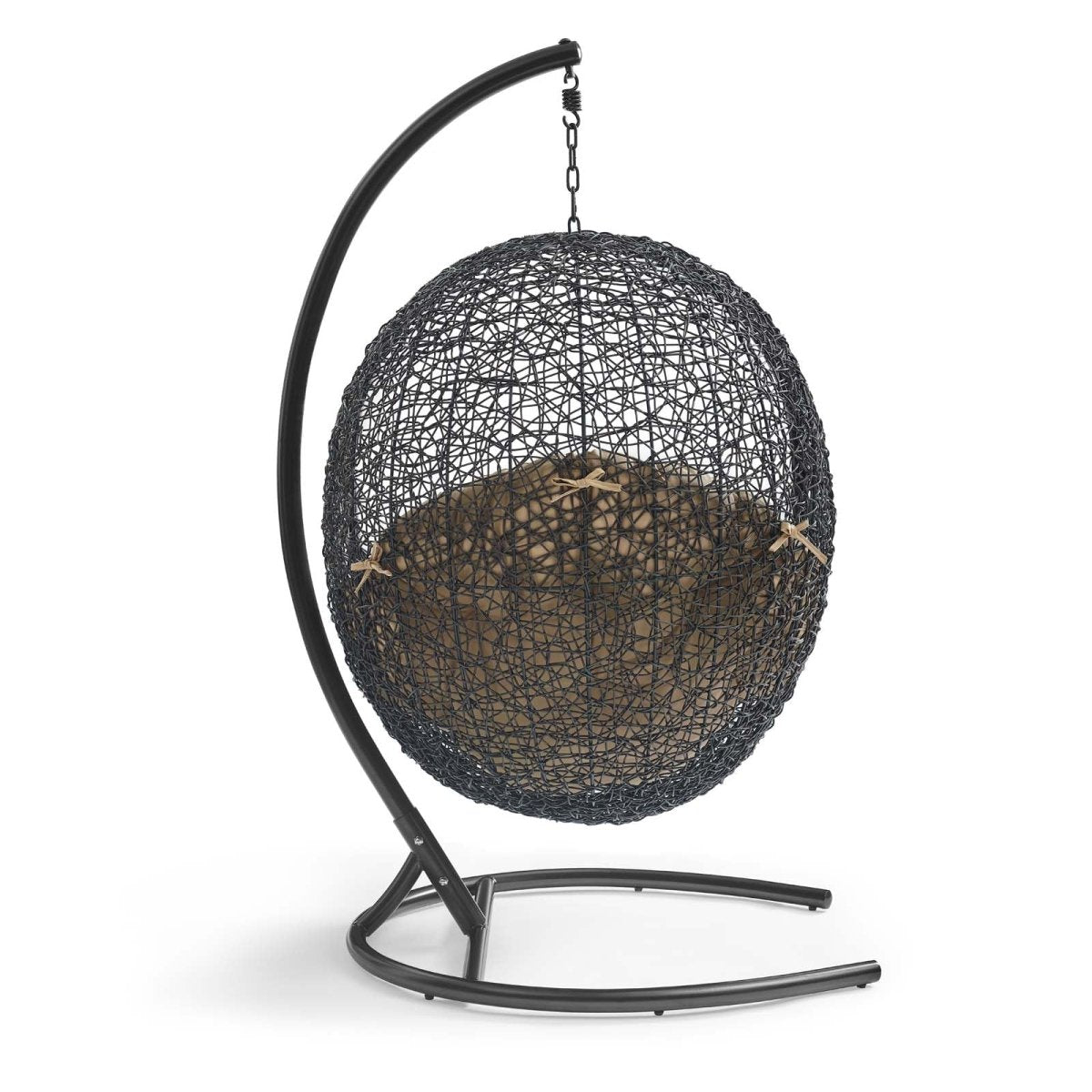 Hanging Basket Swing Chair For Indoor/Outdoor Decor - Encase Swing Outdoor Patio Lounge Chair - BUILDMYPLACE