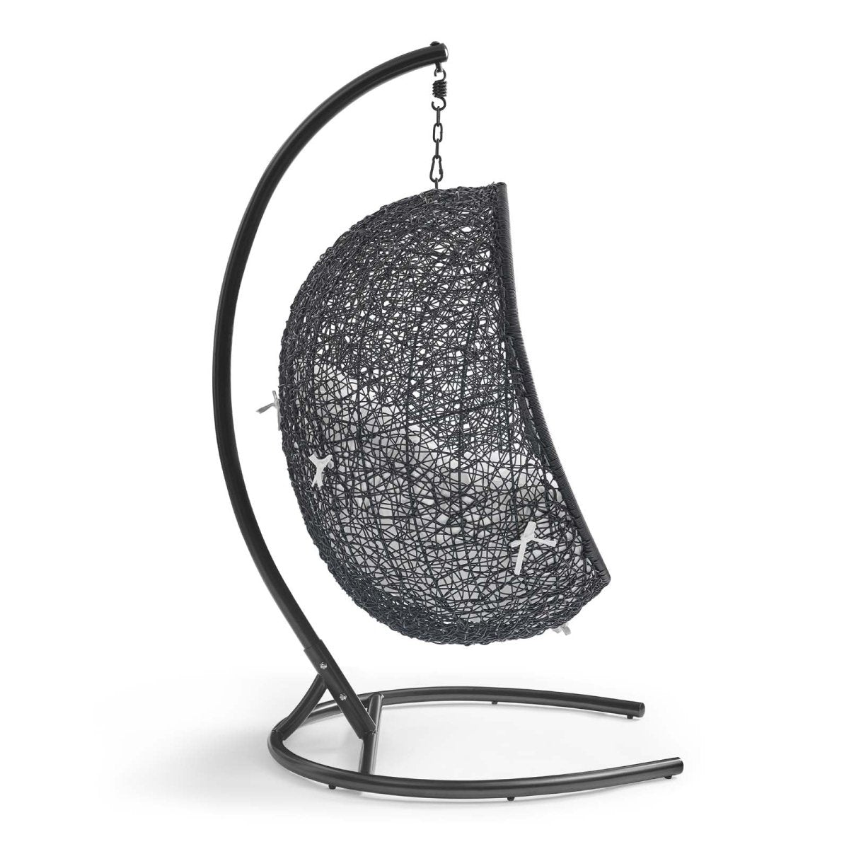 Hanging Basket Swing Chair For Indoor/Outdoor Decor - Encase Swing Outdoor Patio Lounge Chair - BUILDMYPLACE