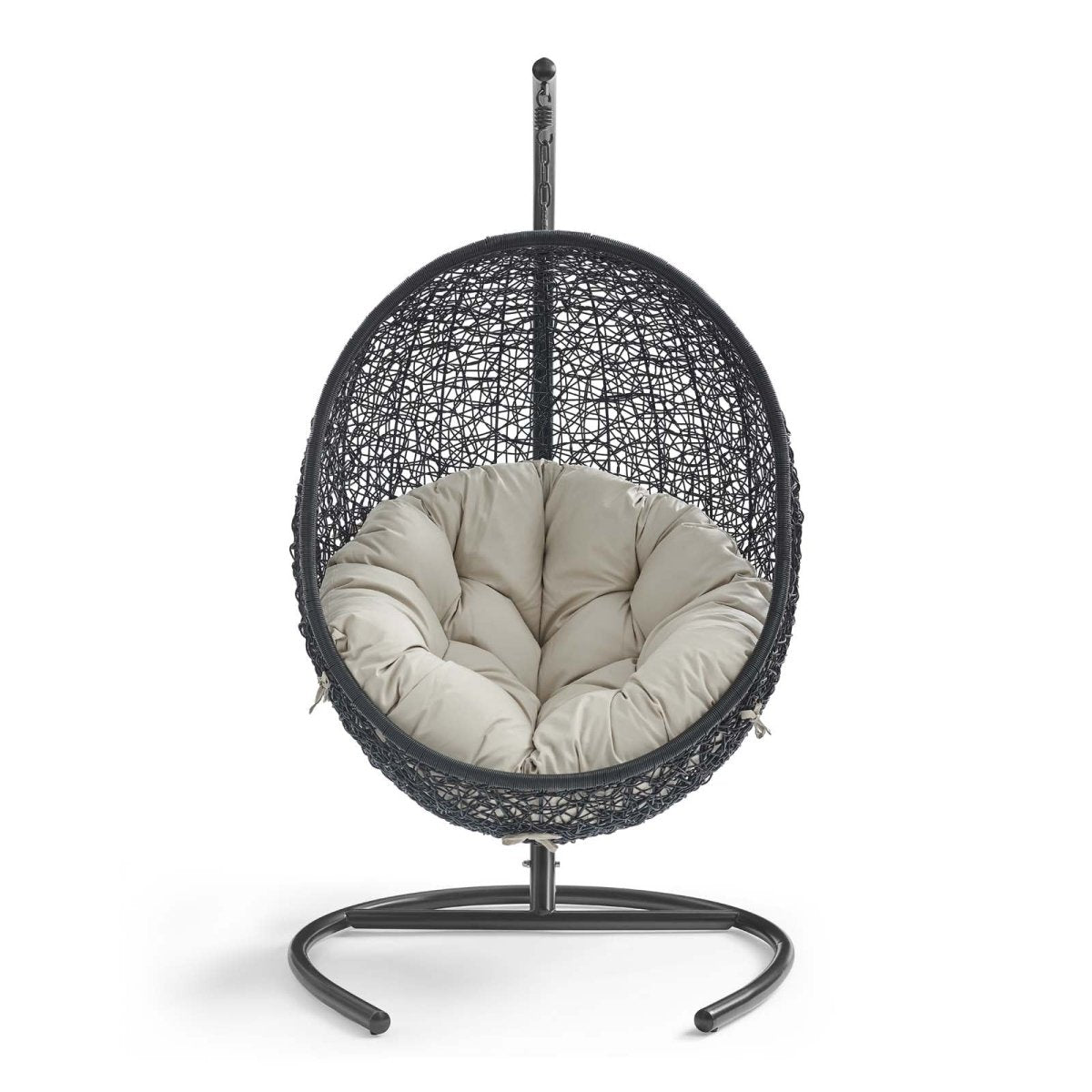 Hanging Basket Swing Chair For Indoor/Outdoor Decor - Encase Swing Outdoor Patio Lounge Chair - BUILDMYPLACE