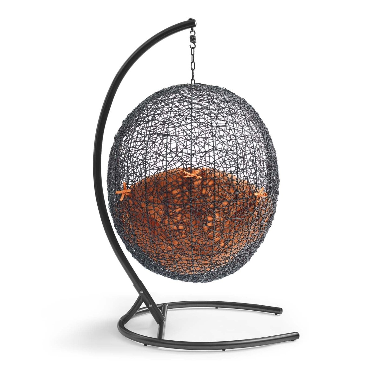 Hanging Basket Swing Chair For Indoor/Outdoor Decor - Encase Swing Outdoor Patio Lounge Chair - BUILDMYPLACE