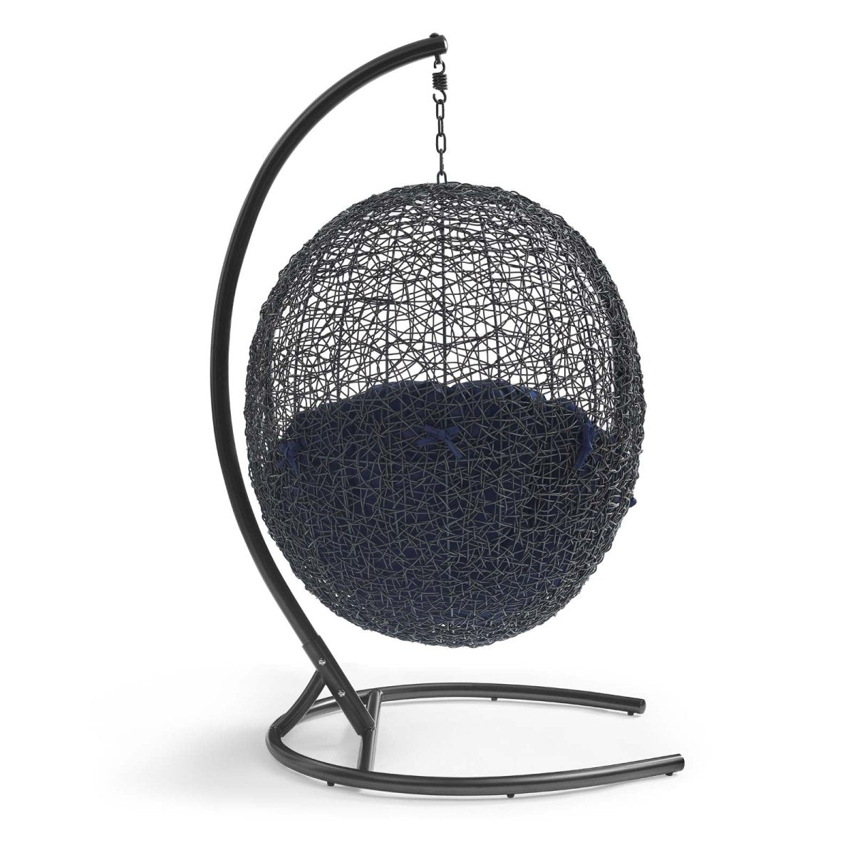 Hanging Basket Swing Chair For Indoor/Outdoor Decor - Encase Swing Outdoor Patio Lounge Chair - BUILDMYPLACE