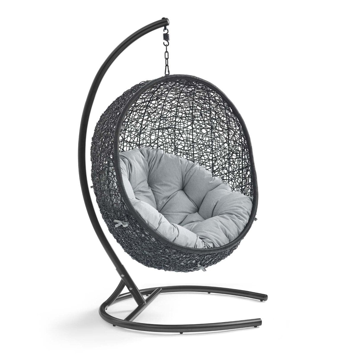 Hanging Basket Swing Chair For Indoor/Outdoor Decor - Encase Swing Outdoor Patio Lounge Chair - BUILDMYPLACE