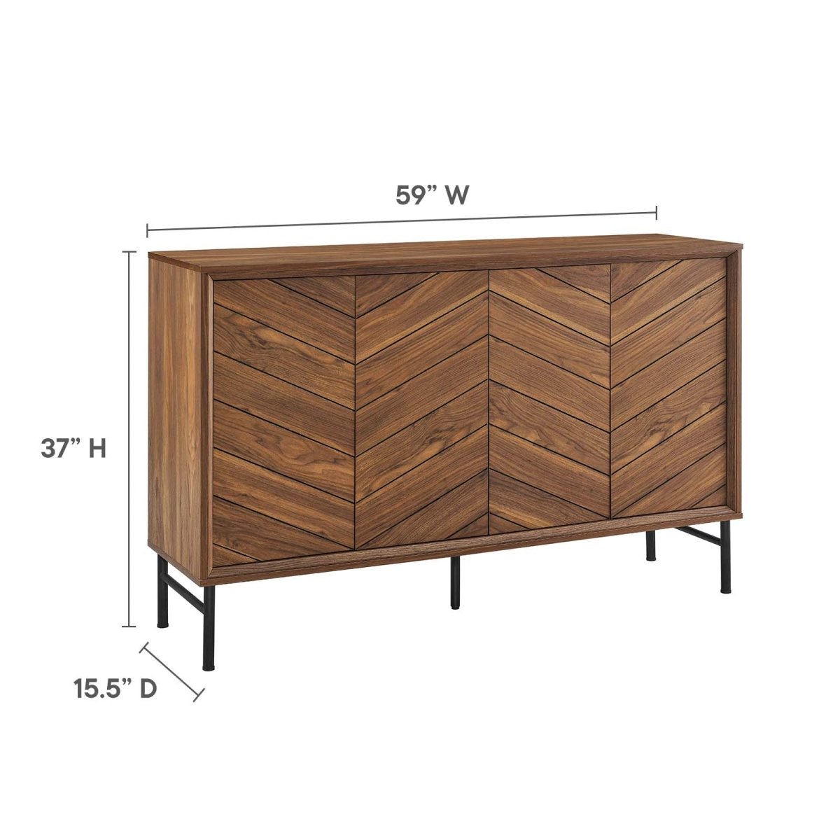 Harper Chevron Sideboard - BUILDMYPLACE