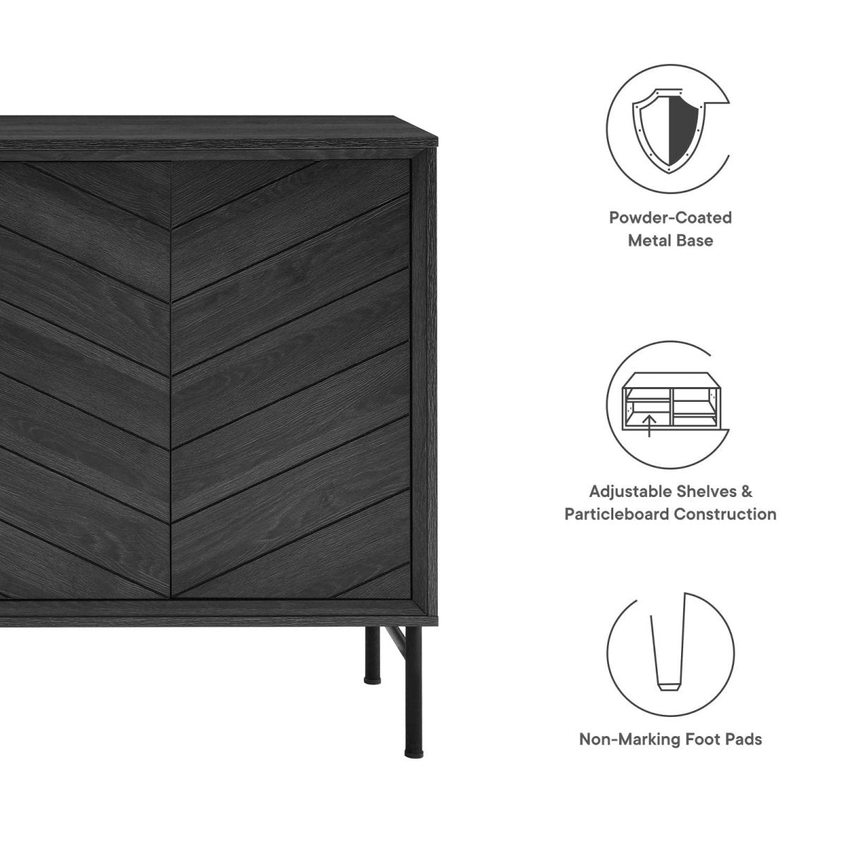 Harper Chevron Sideboard - BUILDMYPLACE