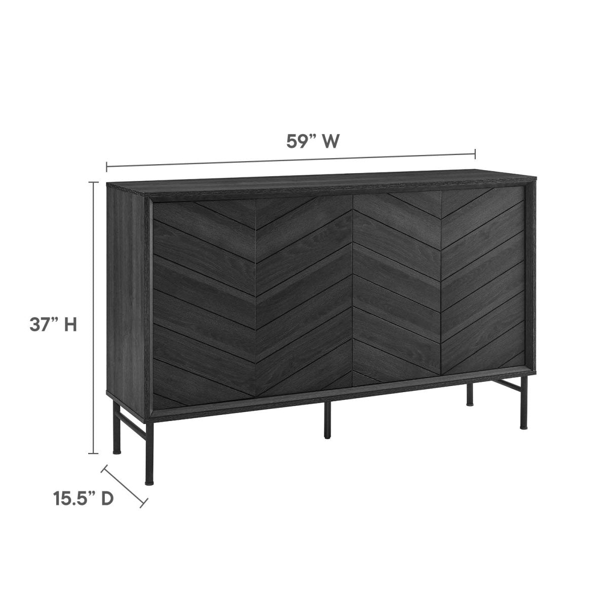 Harper Chevron Sideboard - BUILDMYPLACE